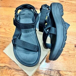 SOLD: Teva Black Hurricane XLT2 Ampsole Sandals with Adjustable Straps